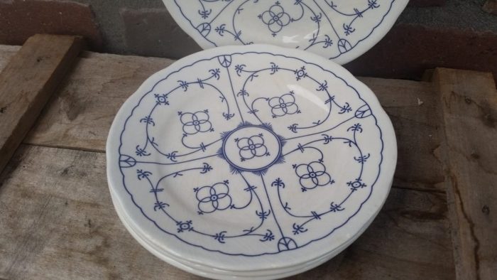 Ontbijtborden Ironstone tableware craquelé - Afbeelding 2