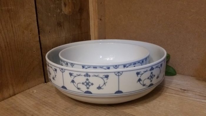 Ronde schalen, kahla blauw saks