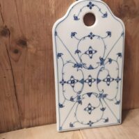 Blauw saks snijplankje kaasplankje 23.3 x 12.8 cm