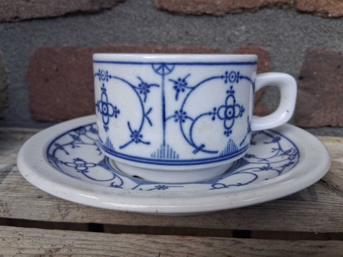 blauw saks Bareuther kop en schotel