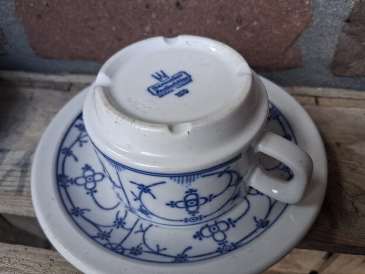 blauw saks Bareuther kop en schotel - Afbeelding 2